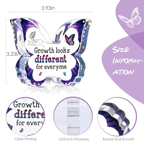 Inspirational Gifts for Women Friends, Motivational Office Desk Gifts for Coworker Employee College Students Christmas, Administrative Professional Day Gifts, Encouragement Decorative Signs Plaques - style: Growth