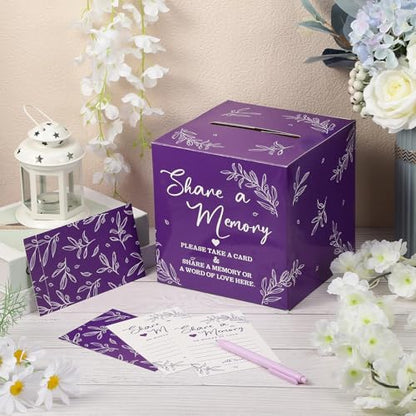 Pajean 50 Share a Memory Cards and Box, Purple, Classic - color: Purple, style: Classic