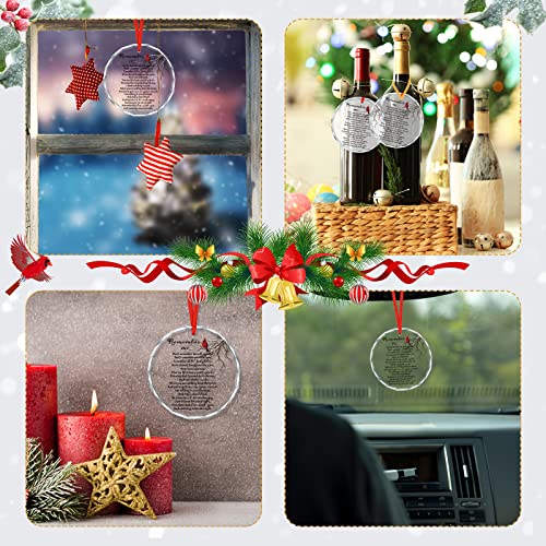 1 Pcs Memorial Christmas Ornaments Sympathy Gifts, Cardinal Style