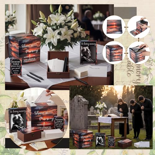 Gilprop 113 Pcs Celebration of Life Share a Memory Cards Set, Dusk - style: Dusk