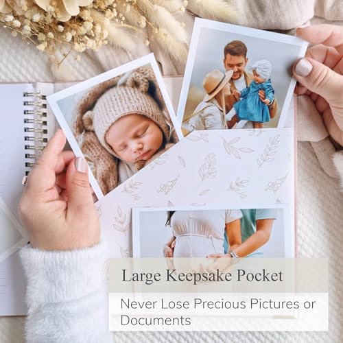 Baby Book Keepsake Boy or Girl Timeless Baby Memory Book First 5 Years for Baby Shower Gender Neutral Baby Scrapbook New Mom Gift Baby Journal from Birth to Age 5 Milestone Book Blush Pink - color: Blush Pink