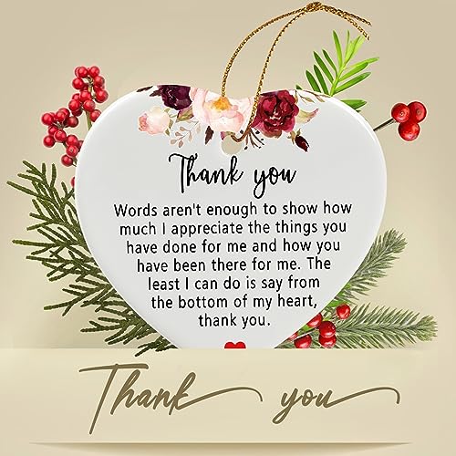 Jocidea Thank You Gift - Appreciation Keepsake - Ceramic Ornaments - color: Thank You for Everything You Have Done for Me
