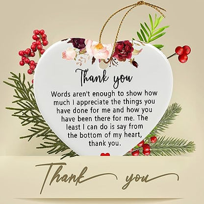 Jocidea Thank You Gift - Appreciation Keepsake - Ceramic Ornaments - color: Thank You for Everything You Have Done for Me