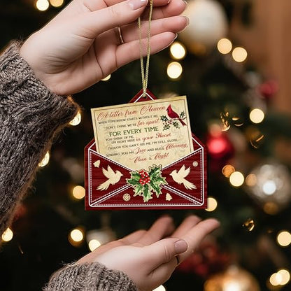Hyturtle Memorial Christmas Ornament 2026 Gifts for Loss of Loved Ones | Cardinal Tree Eco-friendly Wooden Decoration, Sympathy Remembrance Holiday Gifts, Bereavement Keepsake, Double-sided print