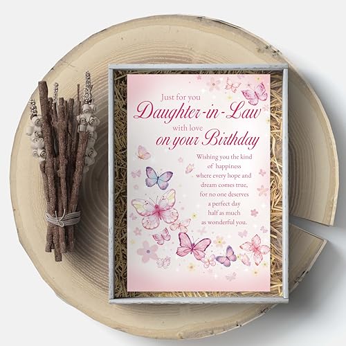 Funny & Heartfelt Birthday Card for Daughter-in-Law - Wonderful Greetings from Mother-in-Law, Birthday Wishes for Family - color: Daughter-in-Law
