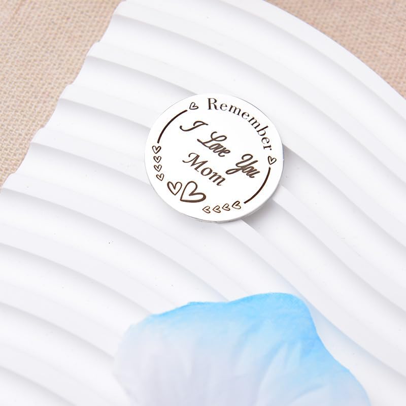 Pocket Hug Token for Women Men Him Birthday Inspirational Gifts for Daughter Friend Long Distance Gifts for Wife Mom - color: I Love You Mom