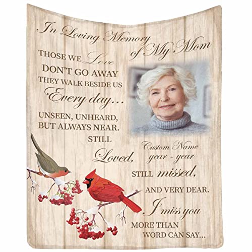 Personalized Blanket in Loving Memory of a Loved One, Bereavement Gift - in Loving Memory Blanket - color: Multi B6, size: 30 x 40 Inches
