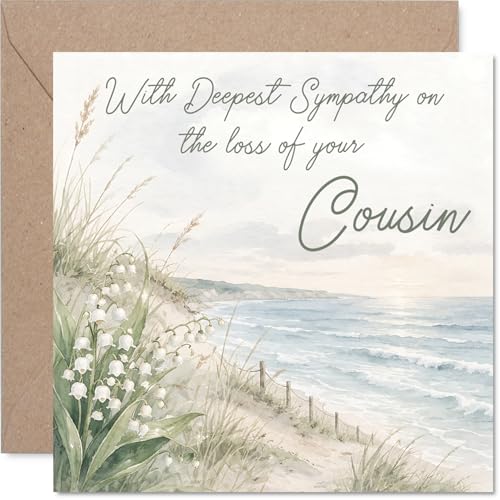 Stuff4 Comforting Sympathy Card, Loss of Cousin - color: Cousin