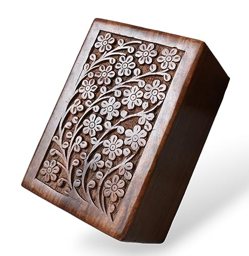 Wooden Urn - HandcraftedRosewood Cremation urns - Beautiful urns for Human Ashes Adult Male and Female- Casket and Decorative Urns Wooden Box (XX-Large) - size: Large-1