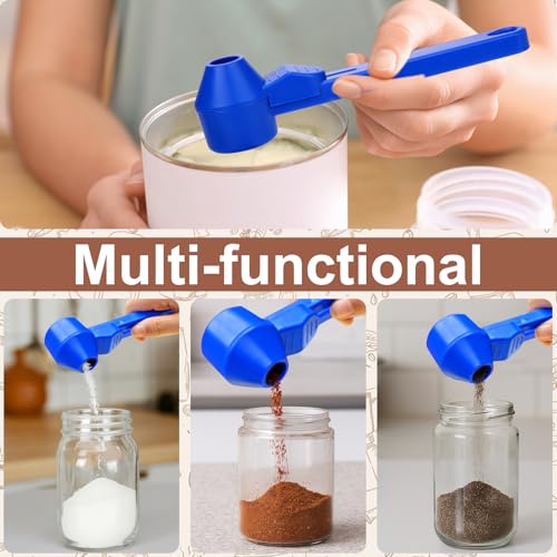 Palksky Coffee Scoop & Funnel for Reusable K Cup Refillable Coffee Pods,2 Tablespoon Coffee Measuring coffee Scooper,1PCS(Blue) - color: Blue