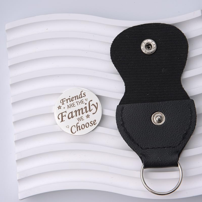 Pocket Hug Token for Women Men Him Birthday Inspirational Gifts for Daughter Friend Long Distance Gifts for Wife Mom - color: Friends Are the Family
