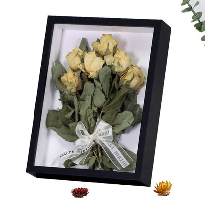 Shadow Box Picture Frame,Frame for Dried Flowers,1.2" Deep Hollow Display Frame,Graduation Cap Shadow Box for Wall and Tabletop Display Bouquet Mementos Medals Photos Memory Box (12x16“)