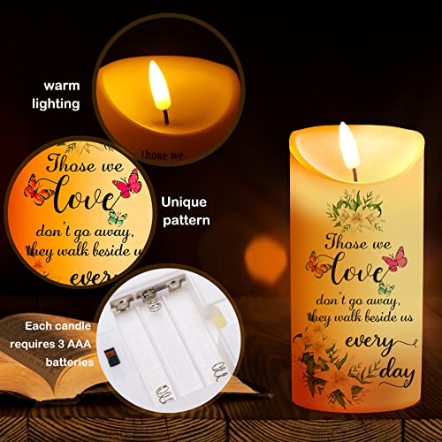 Gerrii Flameless Cardinal Memorial Sympathy Candle LED Battery,Elegant Style - style: Elegant Style