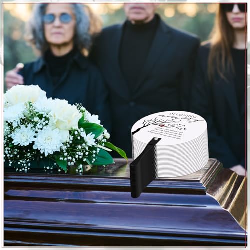 Teling 50 Pcs Funeral Favors Fans Memorial Plastic Celebration of Life Handheld Fans with Plastic Handle Hand for Funeral Guests Services Condolence Sympathy Gift Supplies(Cardinals) - style: Cardinals