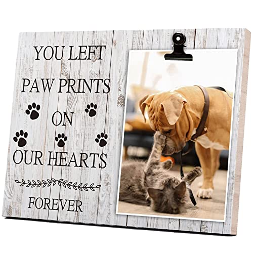 Pet Picture Frame Cat or Dog Frame 4x6 Memorial Pet Loss Picture Frame - color: Memorial Design 3