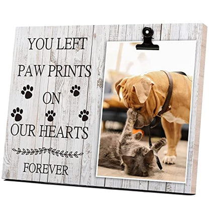 Pet Picture Frame Cat or Dog Frame 4x6 Memorial Pet Loss Picture Frame - color: Memorial Design 3