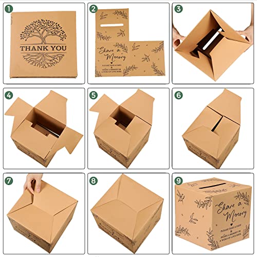 Pajean 50 Share a Memory Cards and Box, Kraft Color, Trendy - color: Kraft Color, style: Trendy