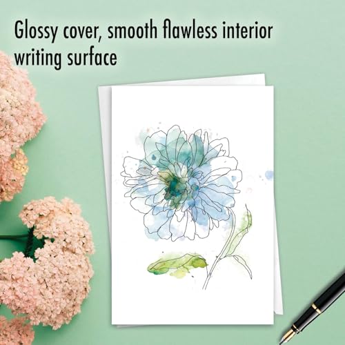 The Best Card Company - Loving Sympathy Card with Envelope - Inspirational, Religious Bereavement Greeting - Basic Blooms C4627DSMG - style: Basic Blooms
