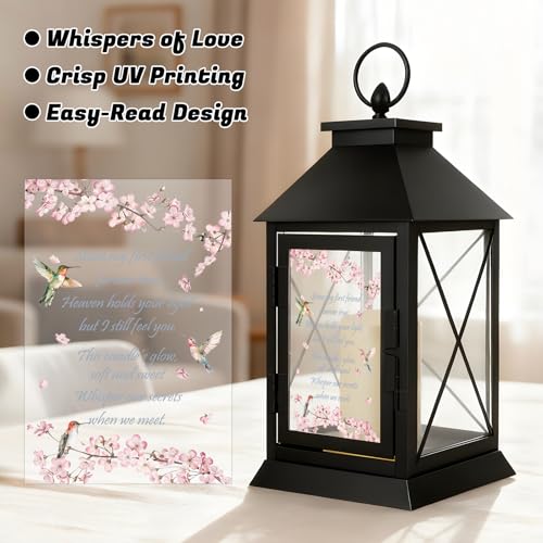 Memorial Candle Lantern with Flickering LED Candle and Remote Control Bereavement Sympathy Gifts in Memory for Loss of Sister Remembrance Gift (Sister) - color: Sister