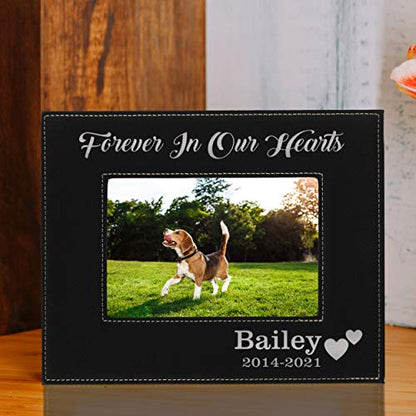 My Personal Memories Custom Personalized Dog Loss Memorial Pet Remembrance Picture Frame (Black with Silver) - color: Black with Silver