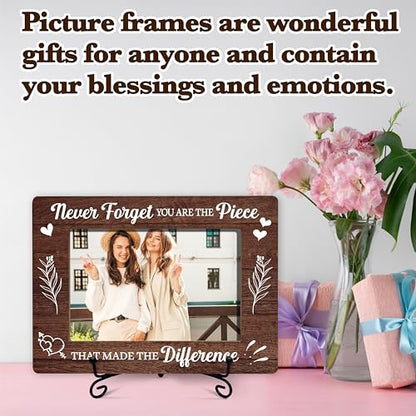 Appreciation Photo Frame For Women, Inspirational Gifts For Birthday Christmas Thanksgiving, Never Forget You Are The Piece Frame Encouragement Gift, Thank You Gifts For Friends Teacher Coworkers -44 - size: Never Forget You Are The Piece