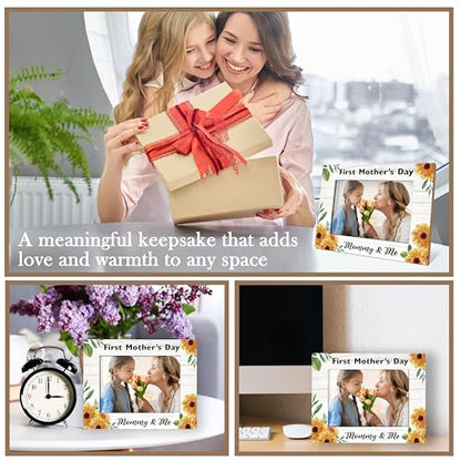 ISOVF Mothers Day Mom Picture Frame - style: floral mother & daughter