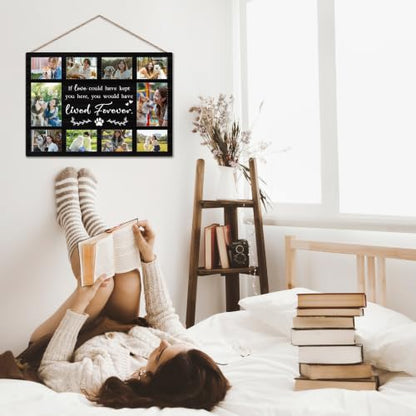 Pet Memorial Photo Board, Collage Hanging Display Picture Board - color: Pet Memorial