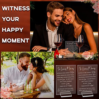 Chunful in Loving Memory Wedding Memorial Table Sign for Wedding,Bright - style: Bright