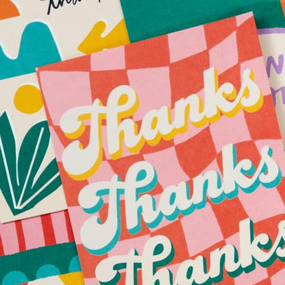 Hallmark Retro Thank You Cards, Assorted 24-Pack (Thanks A Million) - style: Retro Thank You