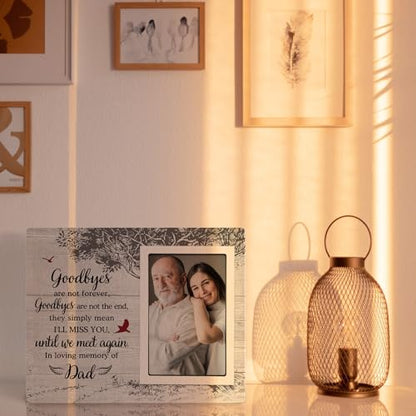 SteadStyle Memorial Gifts for Loss of Father - Memorial Picture Frame - Sympathy Gift, Bereavement Gifts for Loss of Father - Fits 4x6 In Photo