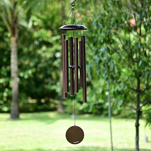 Wind Chimes for Outside Deep Tone - 38'' Wind Chimes Outdoor Clearance, Deep Tone, Windchimes Outdoors, Memorial Gift, Sympathy Gift, Garden Patio, Home Décor, Bronze - size: 38" Bronze