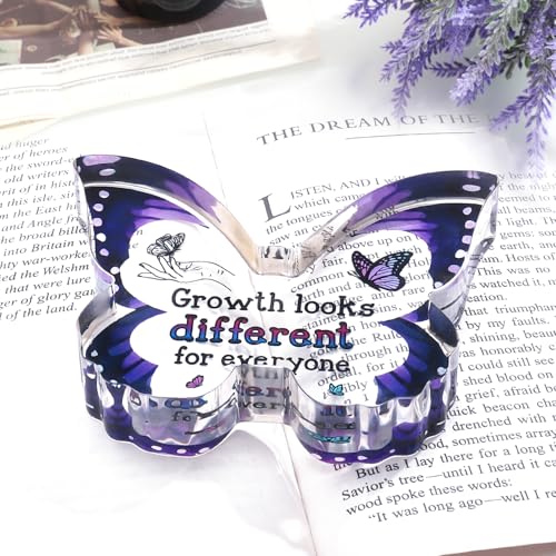 Inspirational Gifts for Women Friends, Motivational Office Desk Gifts for Coworker Employee College Students Christmas, Administrative Professional Day Gifts, Encouragement Decorative Signs Plaques - style: Growth