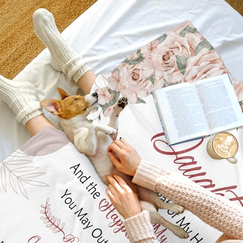 Daughter Gifts from Mom Dad, Daughter Gifts Blanket 60"x50", Daughters Birthday Gift, Daughters Gift Ideas for Mothers Day Graduation Christmas, to My Daughter's Blanket, Daughter's Present - color: Daughter Gifts