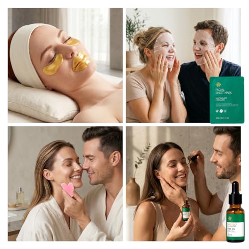 Gifts for Women & Men, 35Pcs Eucalyptus Home Spa Gift Basket, Get Well Soon | Gifts Basket for Women & Men, Bath & Body Gifts Basket for Mom & Dad, Hydrating Face Skin Care Set, Christmas, Anniversary