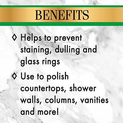 Stone Care International Granite Stone Cleaner and Polish Combo for Granite Marble Soapstone Quartz Quartzite Slate Limestone Corian Laminate Tile Countertop