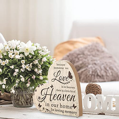 Sympathy Gift Bereavement Memorial Decor Sign Loss of Loved One Remembrance Sign Memorial Present Condolence Sign Loss of Mother Father Sympathy Gift Living Room Home Table Centerpiece Decor