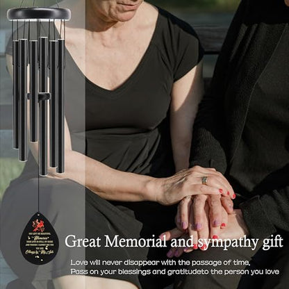 Memorial Sympathy Wind Chimes for Loss of Loved One 32'', Cardinal Wind Chimes in Memory of a Loved One Mother Father, Cardinal Memorial Gifts, Bereavement Condolence Remembrance Grieving Gifts - size: 32in