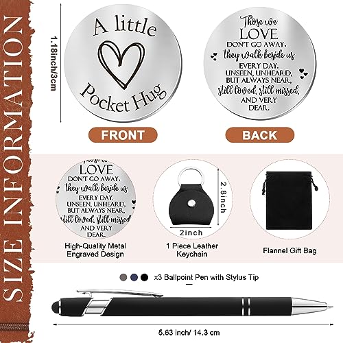 Fulmoon Memorial Gifts for Loss of Mom, Letters to Mom in Heaven Included 1 Grief Journal Travel Photo Diary Journal 1 Pocket Hug 1 PU Keychain 3 Ballpoint Pens Bereavement Gifts for Loss of Mother - style: Mom