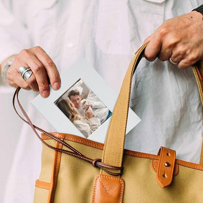 Small 4x6 Photo Album 24 Pockets Linen Cover White - color: White, size: 24 Pockets