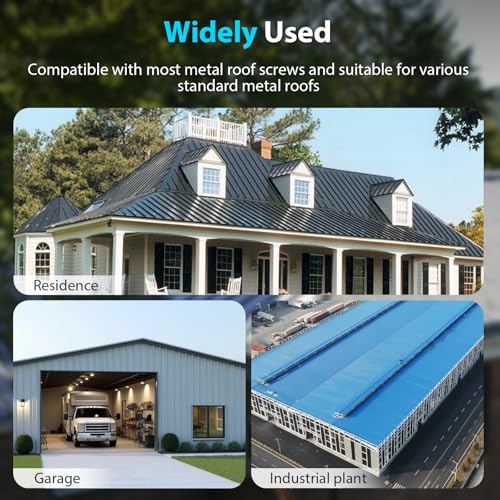 Stainless Steel Roofing Screw Caps for Roof Leak Repair, 100 Pcs