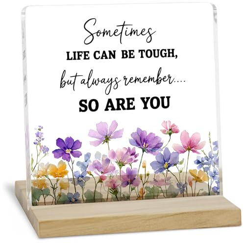 Inspirational Quotes Desk Decor Sign, Always Remember So Are You Acrylic Plaque - color: Soareyou