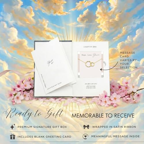 HOPE LOVE SHINE Sympathy Gift for Loss of Loved One - Remembrance, Bereavement, Memorial Necklace, Jewelry 16+2", 14k Gold Plated Sterling Silver - color: 14K Gold Vermeil, style: CHAIN WIL LINK AGAIN POEM