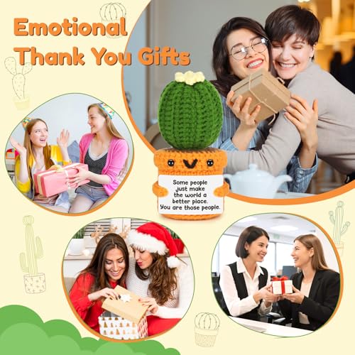 Agantree art Thank You Gifts for Women Best Friend Boss Lady Coworker Teacher Friends Appreciation Birthday Some People Just Make The World Better Handmade Crochet Gifts Basket Christmas - style: People