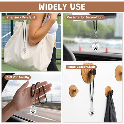 Dog Memorial Gifts Memorial Rear View Mirror Hanging Accessory Bereavement Gifts for Loss of Pet dog Cat Remembrance Gift for Loss of Cat Sympathy Gift for loss of Dogs Pet Car Rearview Mirror Pendant