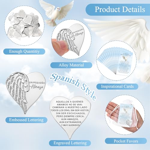 Fumete 60 Sets Funeral Favors Guest Celebration of Life Decoration,Spanish - style: Spanish