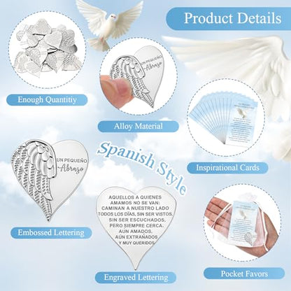Fumete 60 Sets Funeral Favors Guest Celebration of Life Decoration,Spanish - style: Spanish