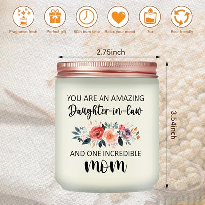 Daughter in Law Gifts Ideas - Mothers Day Christmas Birthday Gifts for Daughter in Law - Lavender Scented Candle - color: Daughter in Law