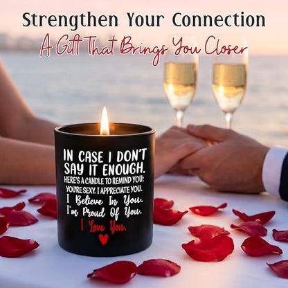 Anniversary Wedding Gifts for Women Men, Scented Candle 10 oz | Birthday Gifts for Wife Husband, Gift for Boyfriend Girlfriend, Long Lasting Burn, Vanila Lavender Candle, Ready To Gift - color: In Case