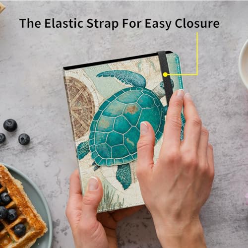 Small Photo Album 3.5x5 inch 80 Pictures PU Leather Photo Albums with Transparent Inner Pockets & Elastic Band for Wedding Boys Girl Travel Family Pictures - Cute Baby Turtle - color: Cute Baby Turtle, size: 3.5x5 Photo Album