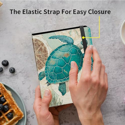 Small Photo Album 3.5x5 inch 80 Pictures PU Leather Photo Albums with Transparent Inner Pockets & Elastic Band for Wedding Boys Girl Travel Family Pictures - Cute Baby Turtle - color: Cute Baby Turtle, size: 3.5x5 Photo Album
